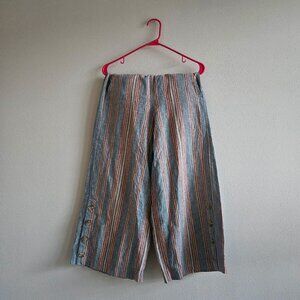 Madewell Linen Wide Leg Pants (Crop)